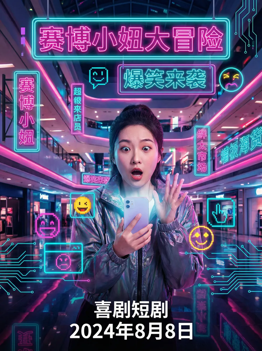 王保长后传高清 搞笑喜剧短剧 - 赛博小妞大冒险海报